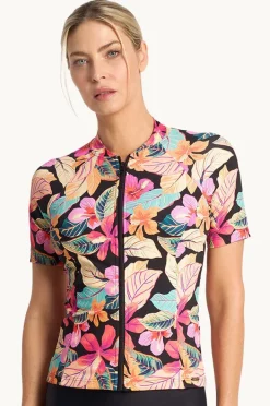 Rashies & Sunsuits|Jantzen Phuket Short Sleeve Suntop Black