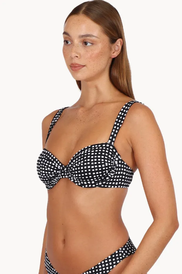 Bikini Tops|Baku Picnic Point B/C Retro Demi Bra Black