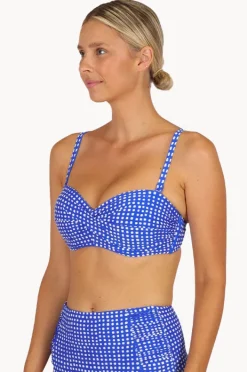 Bikini Tops|Baku Picnic Point D/DD Twist Bandeau Electric