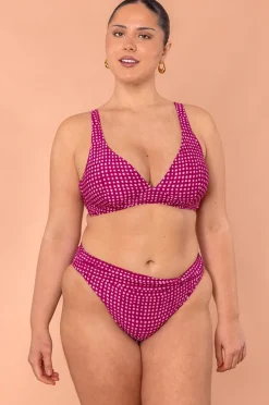 Bottoms|Baku Picnic Point Twist Band Regular Pant Crimson