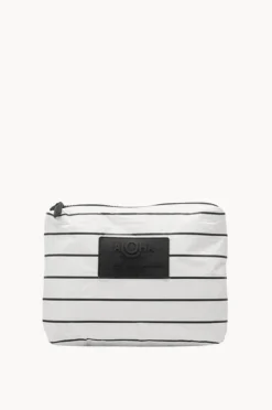 Travel|Bags|Aloha Pinstripe Small Pouch White/black