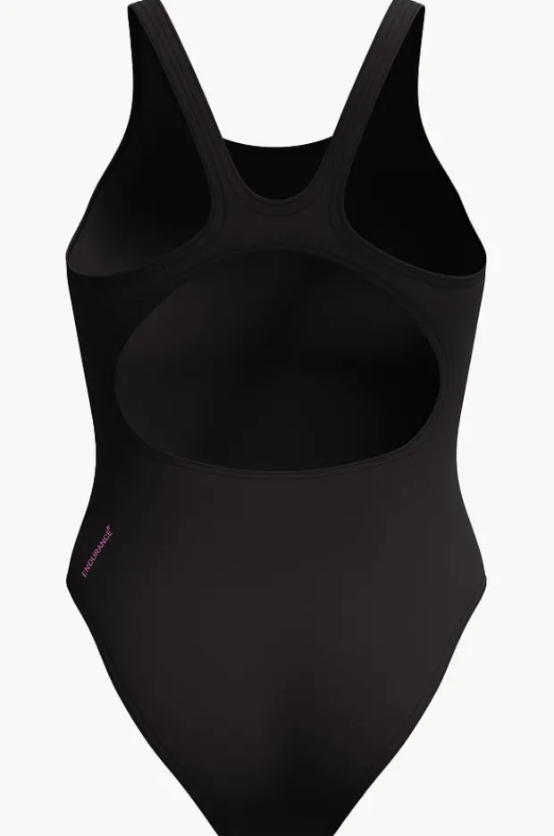 One Pieces|Speedo Placement Muscleback One Piece Black/violet