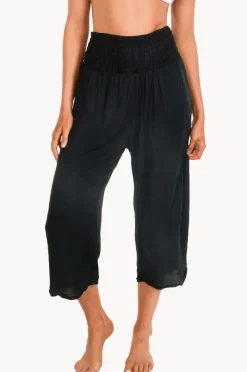 Pants|Go Girl Plain 3/4 Smock Pant Black