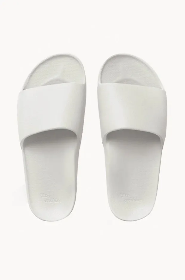 Footwear|Footwear|Archies Plain Arch Support Slides White