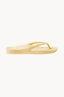 Footwear|Archies Plain Arch Support Thongs Lemon
