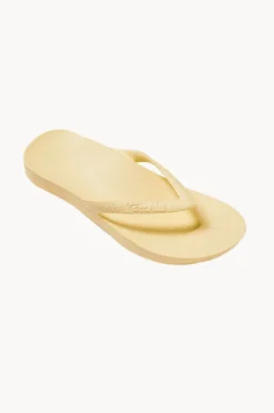 Footwear|Archies Plain Arch Support Thongs Lemon