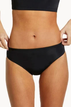 Bottoms|Love Luna Plain Bind Bikini Brief Black