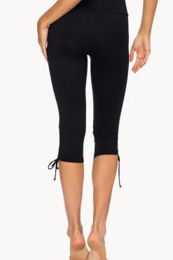 Bottoms|Jantzen Plain Capri Tie Side Swim Pant Black