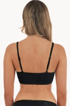 Bikini Tops|Love Luna Plain Crop Top BLACK