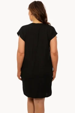 Dresses|Sundrenched Plain Cruiser Dress Black