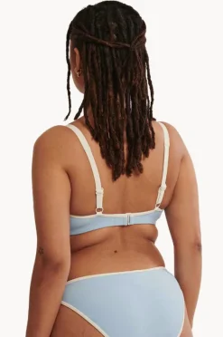 Bikini Tops|Raq Apparel Plain GG/H Cup Balconette Bra Powder blue