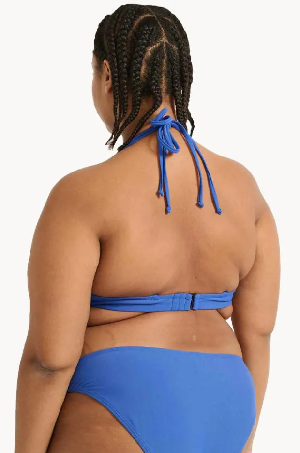 Bikini Tops|Raq Apparel Plain GG/H Cup Underwire Halter Cobalt