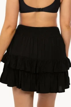 Skirts|Sundrenched Plain Havana Skirt Black