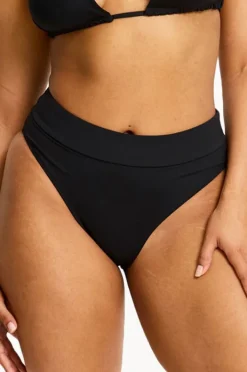 Bottoms|Modibodi Plain Hi Leg Brief BLACK