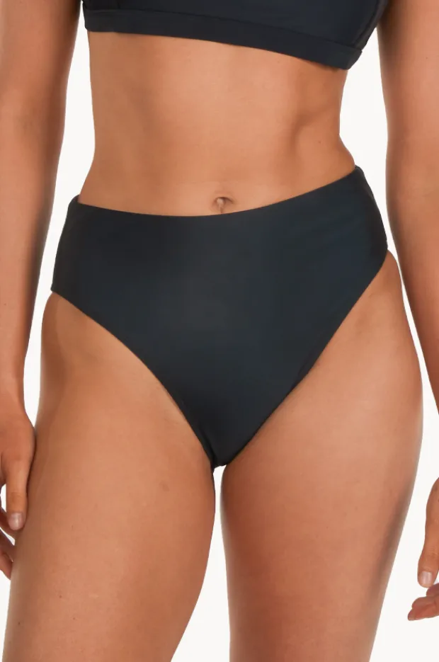 Bottoms|Base Swim Plain High Rise High Leg Pant BLACK