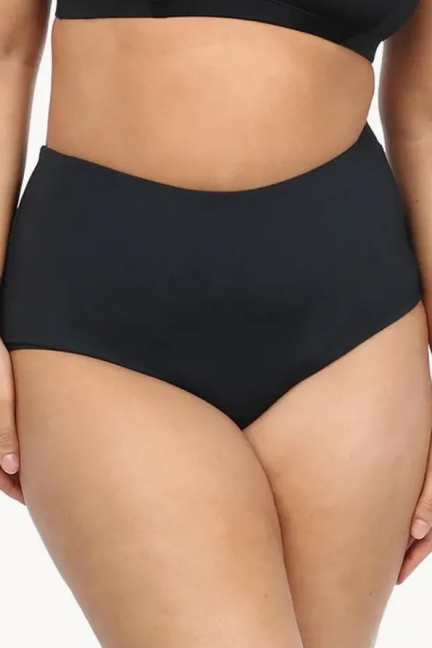 Bottoms|Base Swim Plain High Waisted Pant BLACK