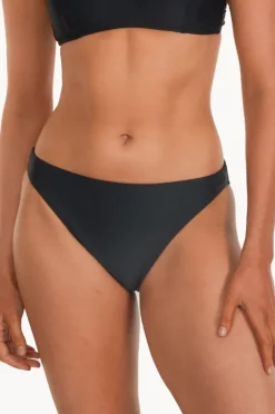 Bottoms|Base Swim Plain Hipster High Leg Pant Black