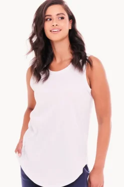 Tops|Betty Basics Plain Keira Tank White