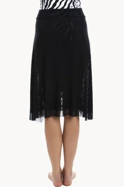 Overswim|Togs Swimwear Plain Mesh Frill Skirt Black