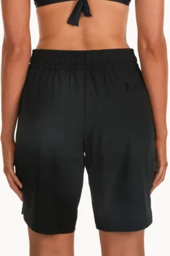 Boardshorts|Base Swim Plain Mid Boardshort Black