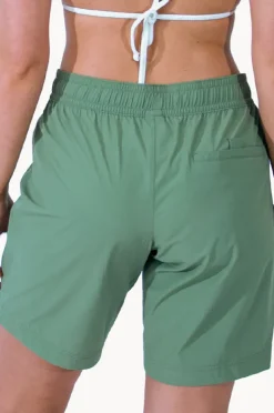 Boardshorts|Base Swim Plain Mid Boardshort Khaki