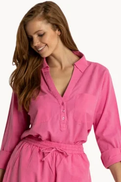 Tops|Sunseeker Plain Mystic Shirt Mystic pink