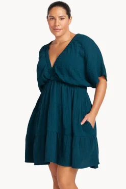 Dresses|Artesands Plain Pachelbel Short Dress Navy