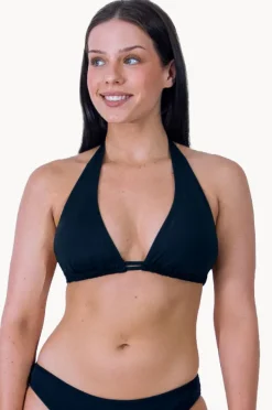 Bikini Tops|Base Swim Plain Support Tri Black