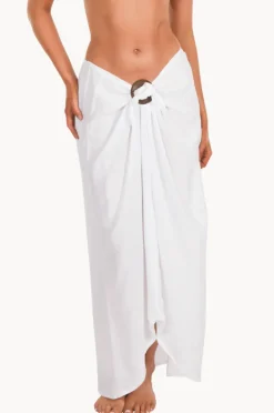 Sarongs|Bodacious Plain Tube Sarong White