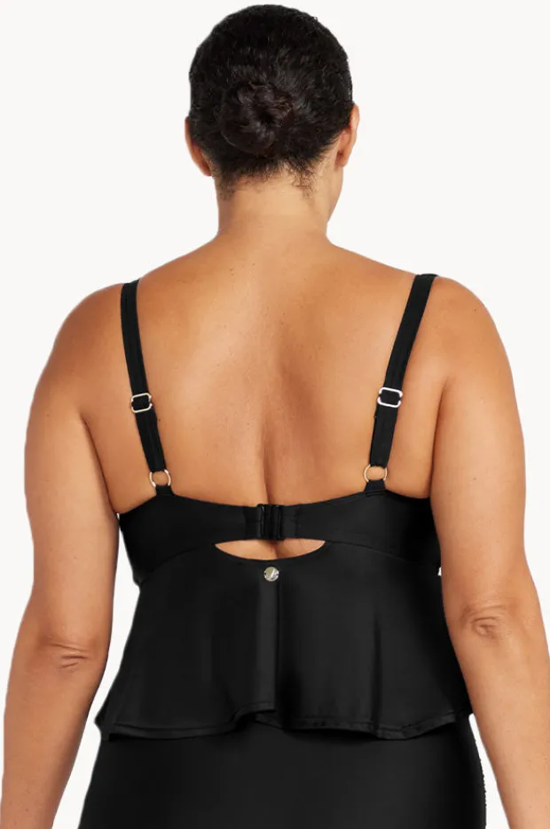 Bikini Tops|Artesands Plains Chagall Midriff Bikini Top Black