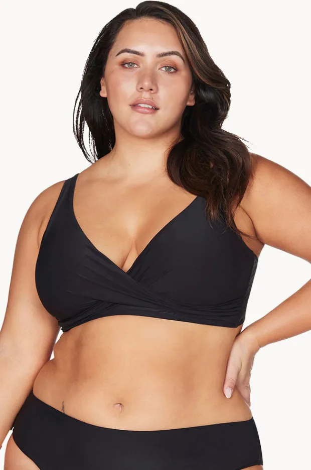 Bikini Tops|Artesands Plains Delacroix Cross Front Bra Black