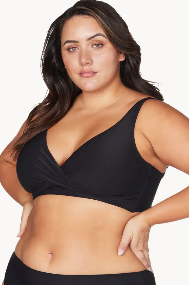 Bikini Tops|Artesands Plains Delacroix Cross Front Bra Black
