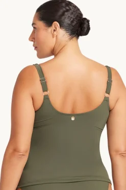 Tankini Tops|Artesands Plains Delacroix Tankini Separate Olive