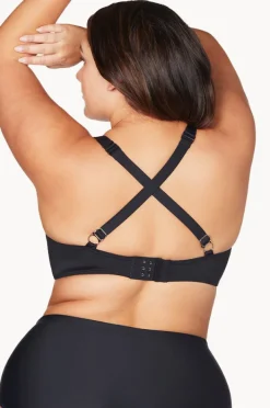 Bikini Tops|Artesands Plains Monet DD/E Underwire Bra Black