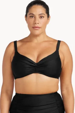 Bikini Tops|Artesands Plains Monet DD/E Underwire Bra Black