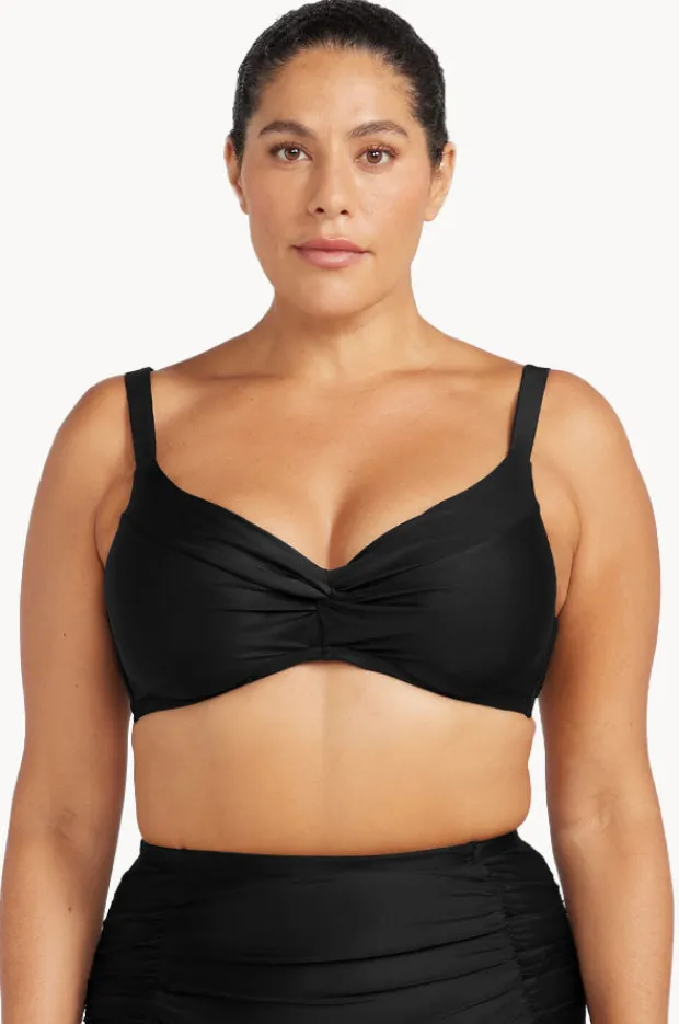 Bikini Tops|Artesands Plains Monet DD/E Underwire Bra Black