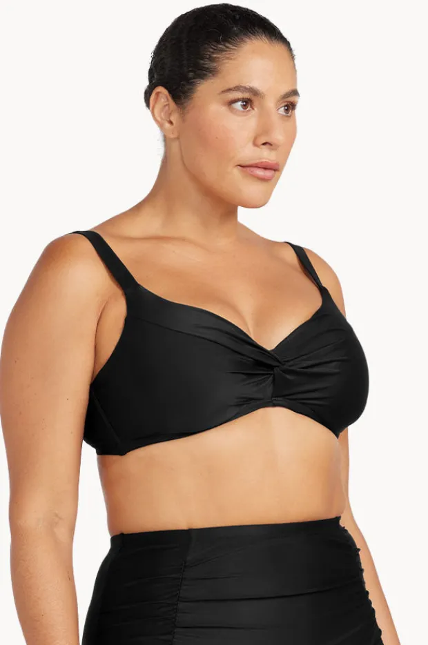 Bikini Tops|Artesands Plains Monet DD/E Underwire Bra Black