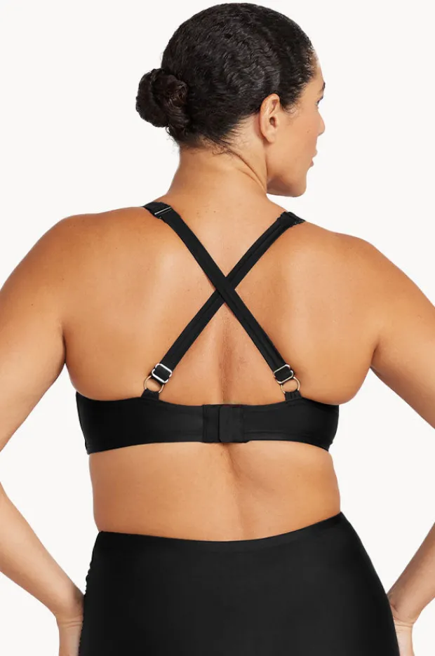 Bikini Tops|Artesands Plains Monet DD/E Underwire Bra Black