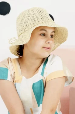 Hats|Acorn Poet Straw Crochet Hat Sand