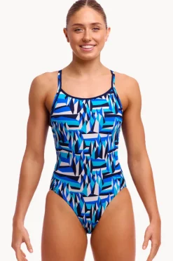 One Pieces|Funkita Polar Caps Diamond Back One Piece Blue