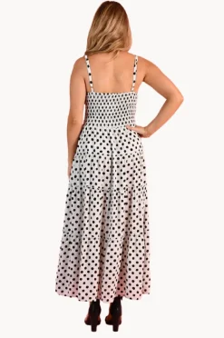 Dresses|Go Girl Polka Dot Traveller Maxi Dress Black