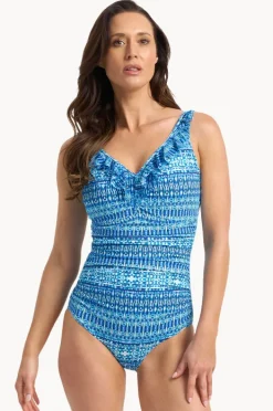 One Pieces|Jantzen Portugal Dd/e Cup Mesh Frill One Piece Navy