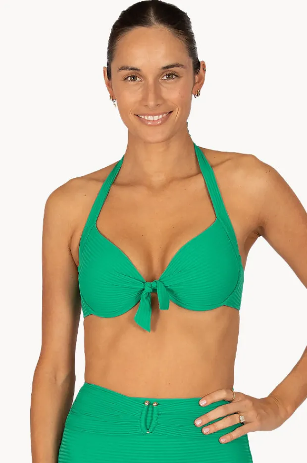Bikini Tops|Baku Positano Booster Halter Emerald