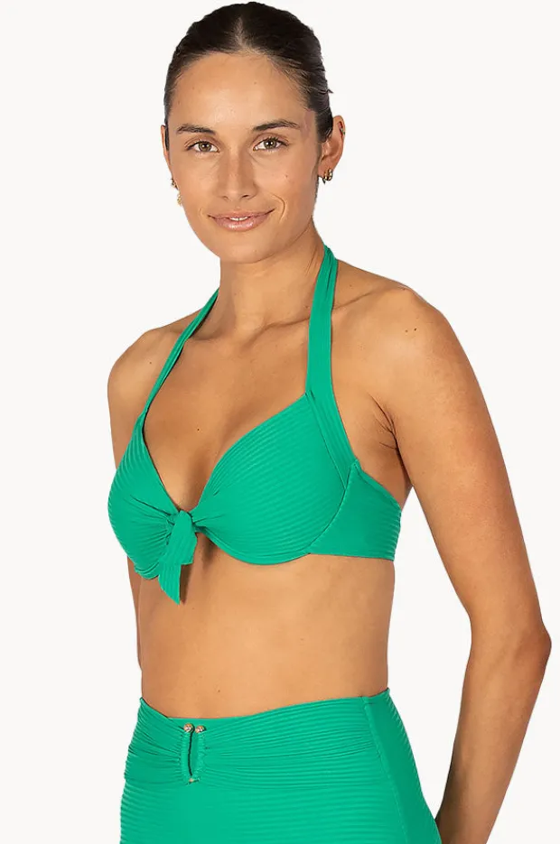 Bikini Tops|Baku Positano Booster Halter Emerald