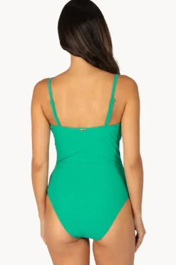 One Pieces|Baku Positano D/DD Cup Frill One Piece Emerald