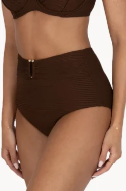 Bottoms|Baku Positano Ultra High Waist Pant Mocha