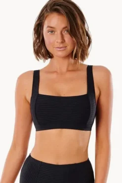 Bikini Tops|Rip Curl Premium Surf D/DD Cup Crop Black