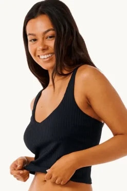 Tankini Tops|Rip Curl Premium Surf Tankini Separate Black