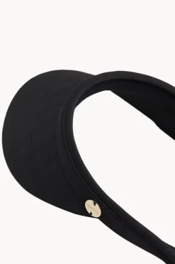 Headwear|Seafolly Quilted Visor BLACK