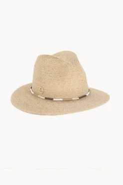 Headwear|Sundaise Raffia Multi Beaded Panama Hat Natural/Multi